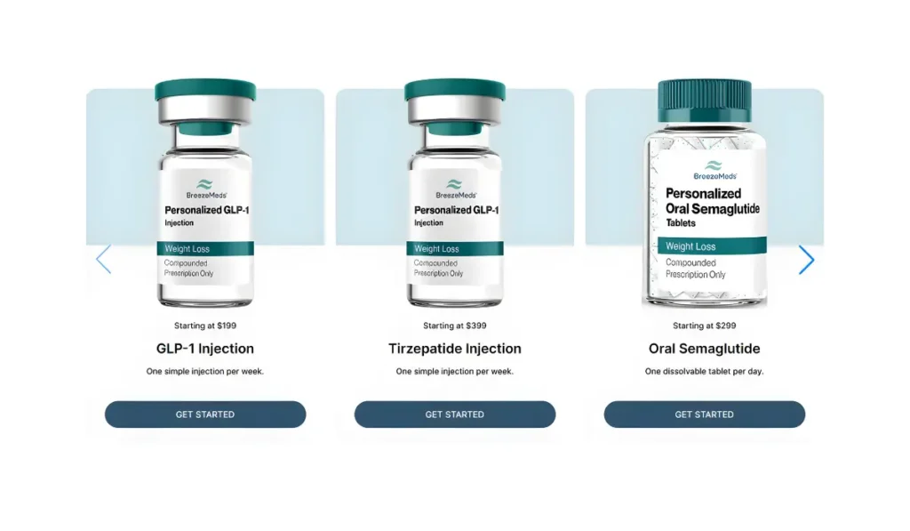 Breeze Meds GLP-1 Pricing