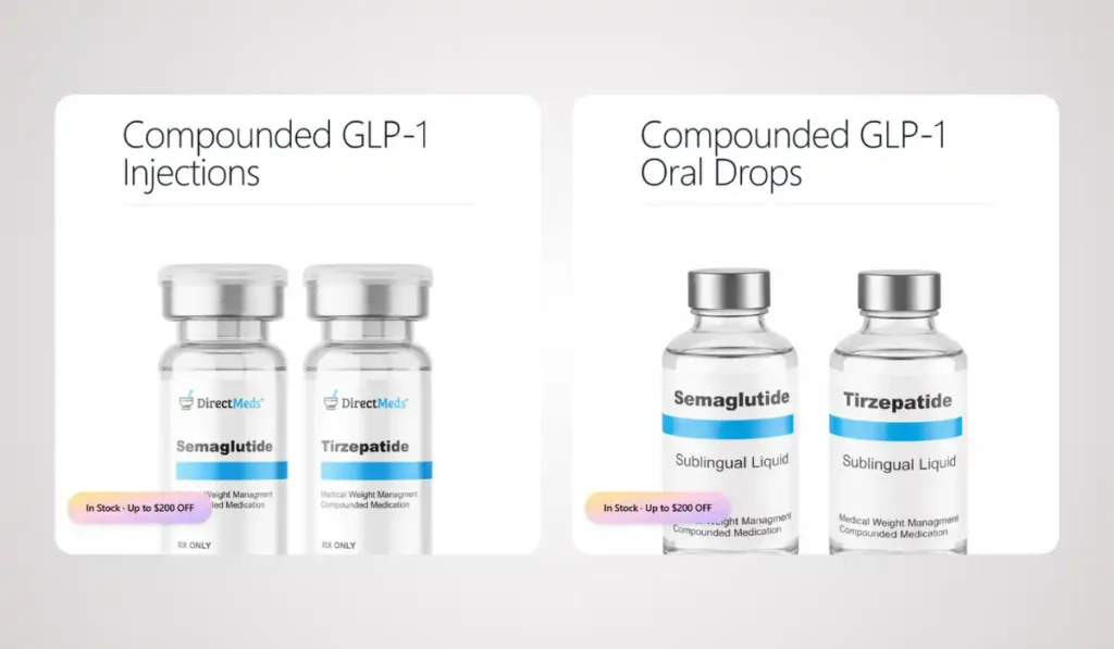 Direct Meds GLP1 Pricing